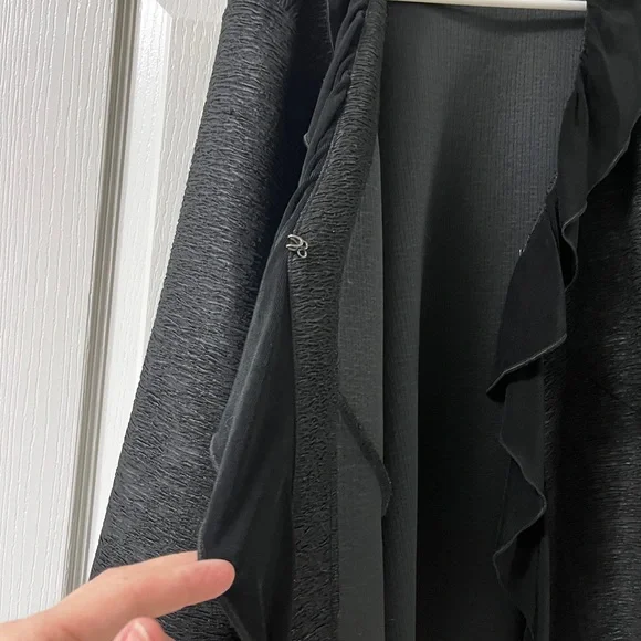 Chico's Black Ruffled Blazer - Picture 6 of 7